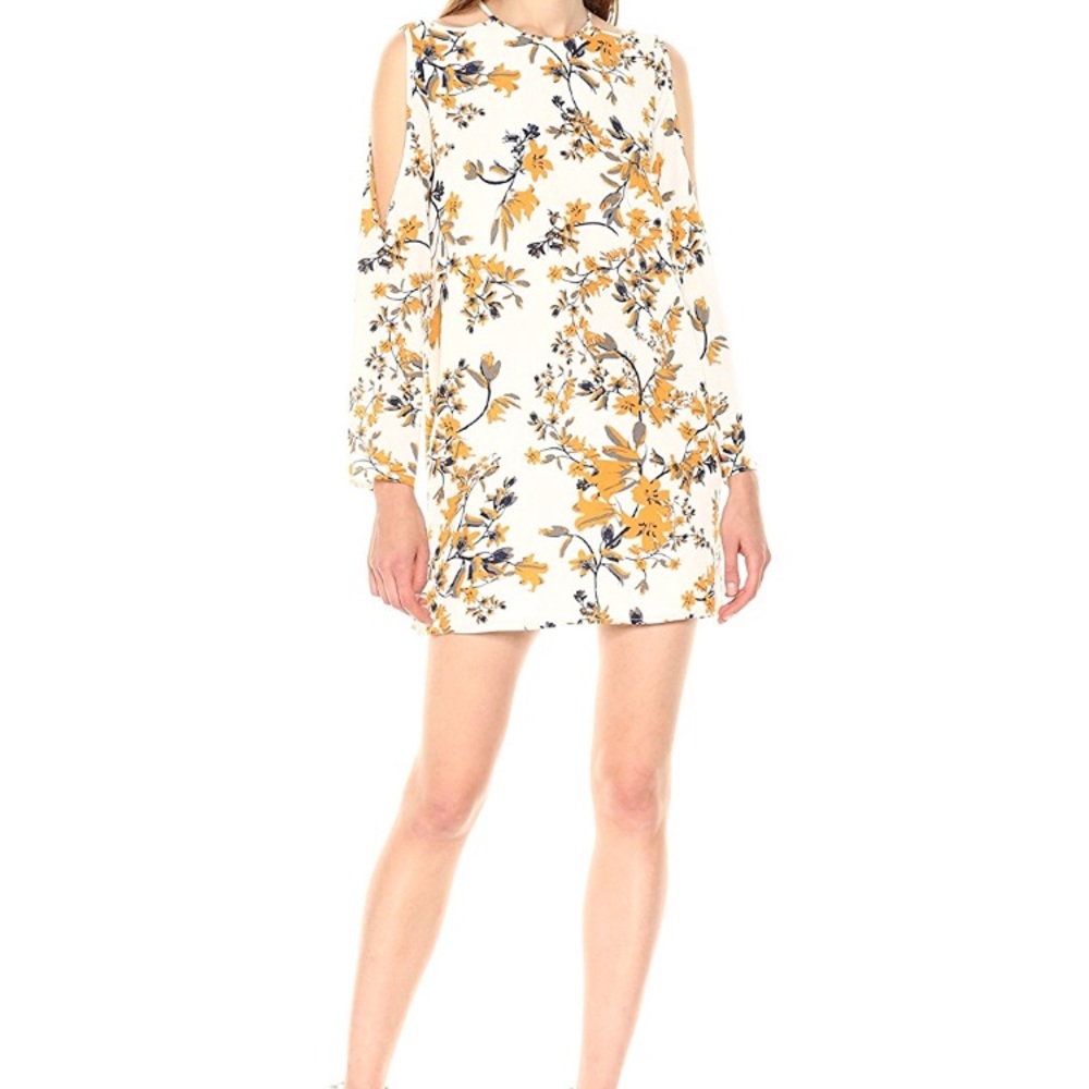 Ali & Jay Floral Cold Shoulder Longsleeve Dress